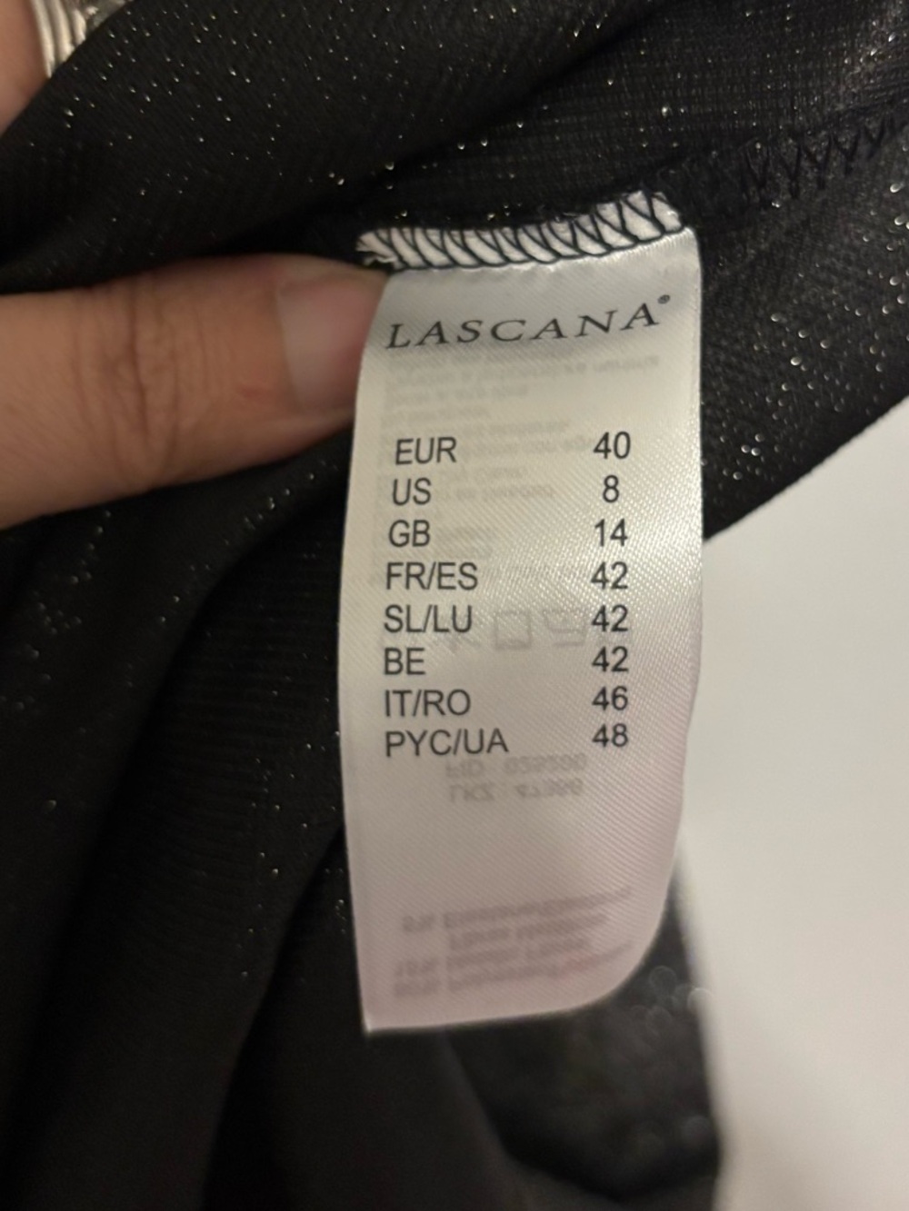 Lascana Sleeveless Shimmer Midi Dress in Black - Picture 5 of 5